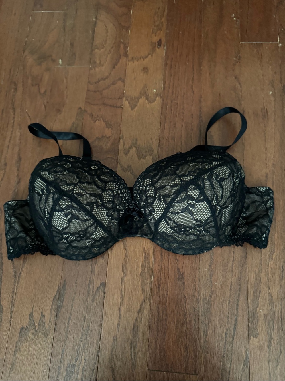 torrid Black Lace Underwire Bra with Lace Overlay